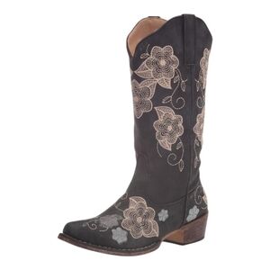 Roper womens Riley Flowers Western Boot